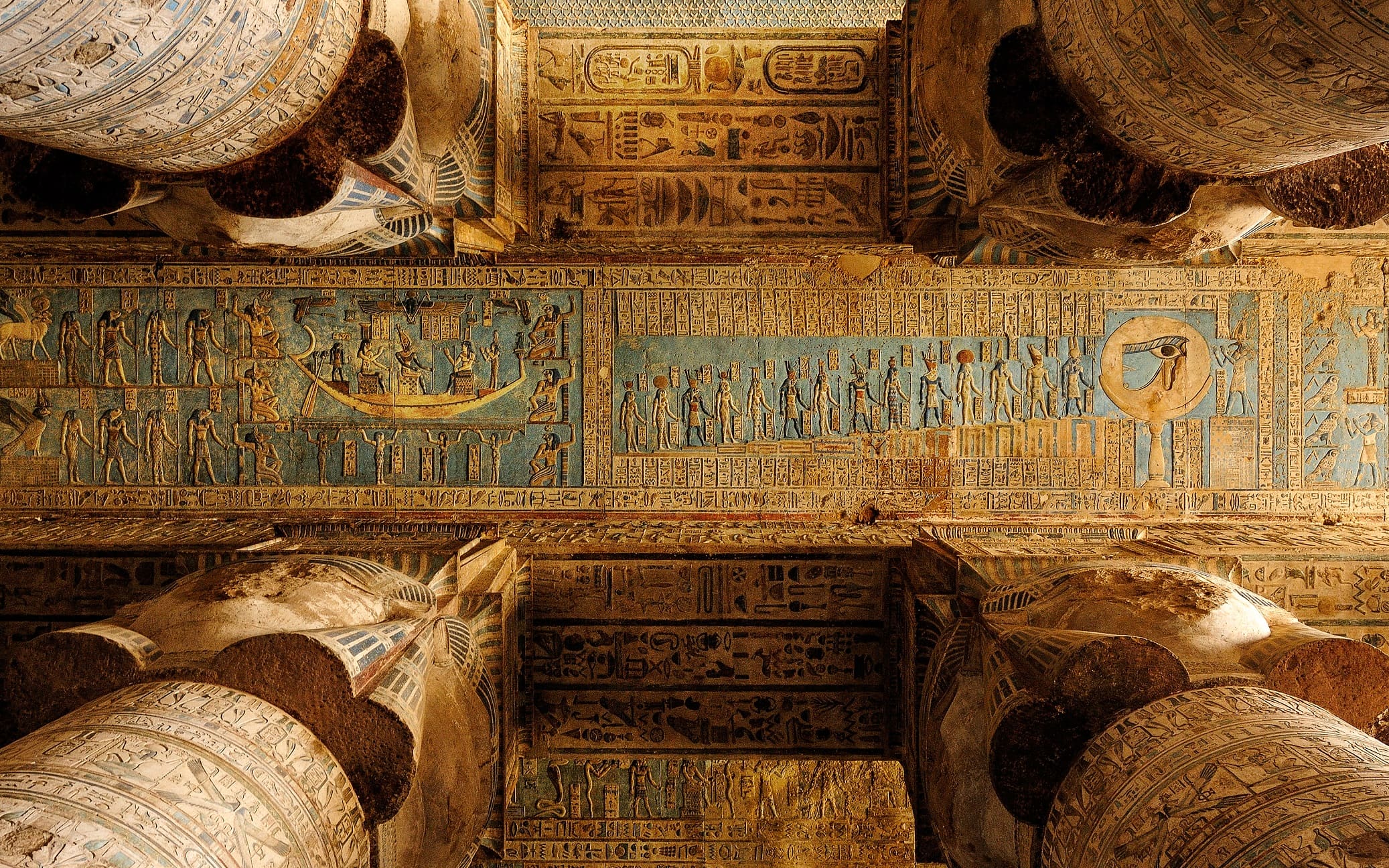 Dendera,Temple,Interior,,Ancient,Egypt